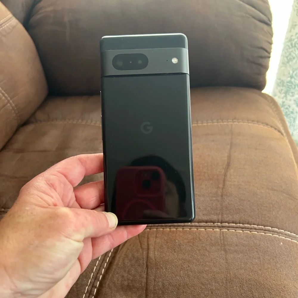 Orange and Wine Red Wallet Case for Google Pixel 7